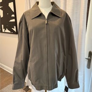 NWT Perry Ellis Men's Brown Lightweight Jacket - Sz XL